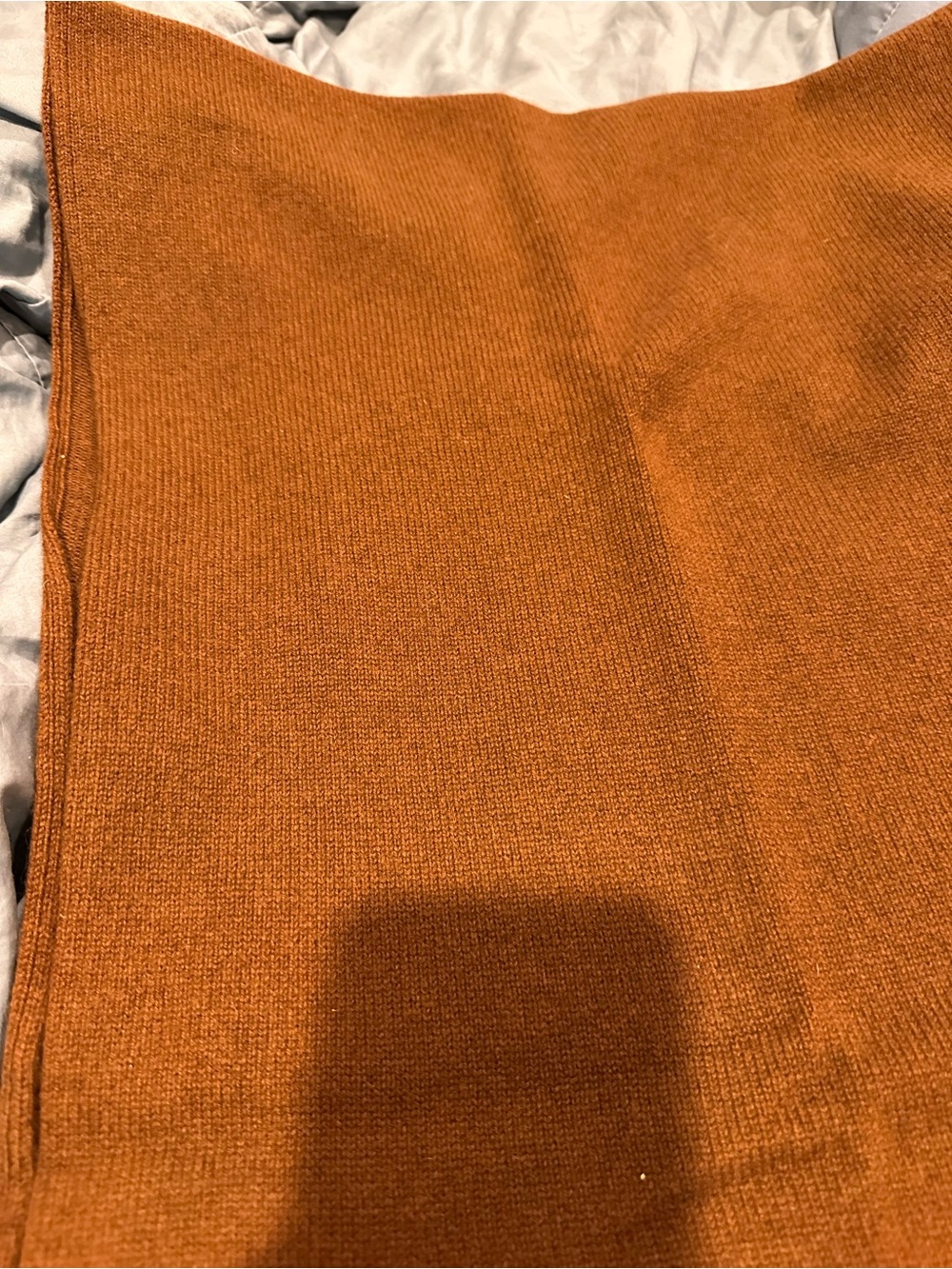 Hermès Paris 100% Cashmere Knit Scarf Brown Made in Italy NWOT Luxury - Picture 13 of 13